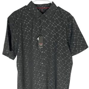 Bruno Luxe Geometric Patterned Men’s Shirt Size L